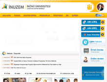 Tablet Screenshot of inuzem.inonu.edu.tr